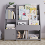 Sturdis Gray Kids Bookshelf – Promotes Independent Book Selection and Organization, Empowering Your Child’s Love For Reading