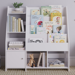 Sturdis White Kids Bookshelf – Promotes Independent Book Selection and Organization, Empowering Your Child’s Love For Reading
