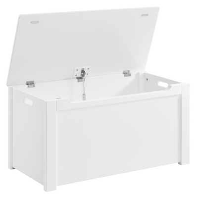 STURDIS Premium Quality Wooden Toy Box - White