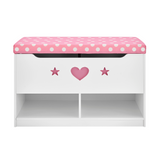 STURDIS Kids Toy Box - PINK, Storage Chest with Compartmental Space For Toys, Books And Shoes