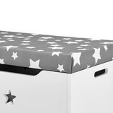 STURDIS Kids Toy Box - GRAY, Storage Chest with Compartmental Space For Toys, Books And Shoes