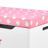 STURDIS Kids Toy Box - PINK, Storage Chest with Compartmental Space For Toys, Books And Shoes
