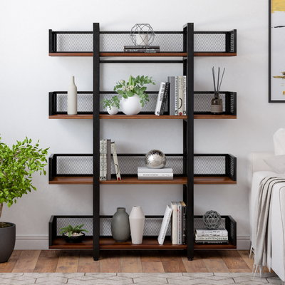 STURDIS 4 Tier Industrial Bookshelf