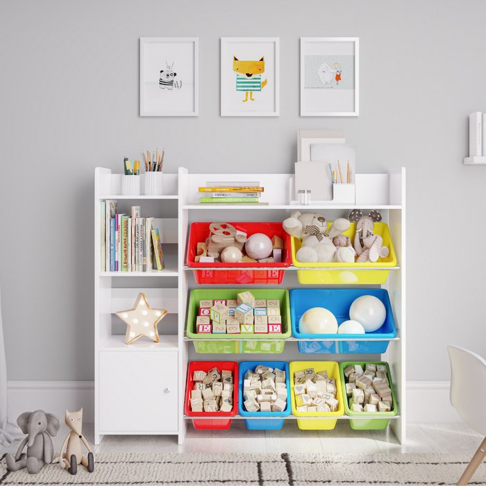 Kids storage bin shelf deals